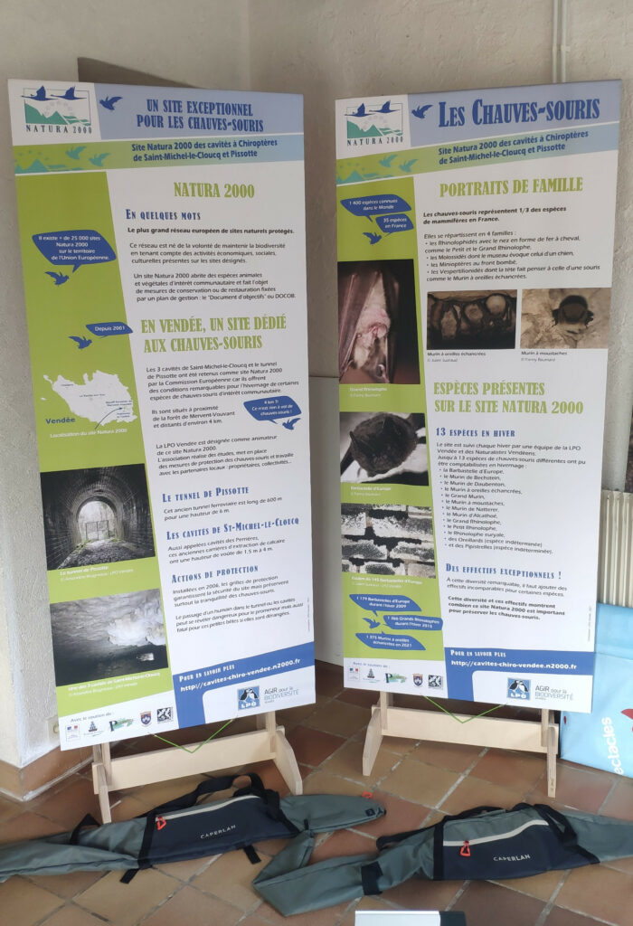 Exemples de panneaux de l'expo sur les chauves-souris - Photo © LPO Vendée