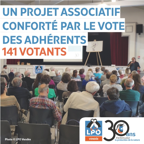 AG 20225 : un projet associatif conforté par le vote des adhérents LPO