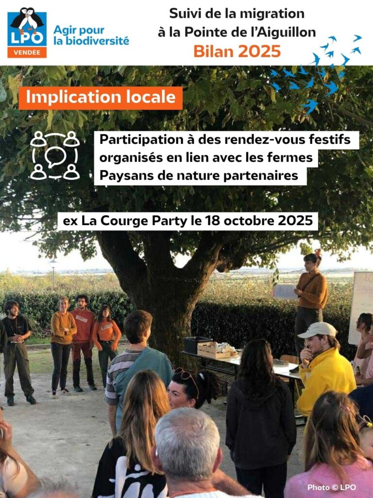 Suivi de la migration à la Pointe de l'Aiguillon : Bilan de la saison 2025 : des rendez-vous festifs - © LPO Vendée